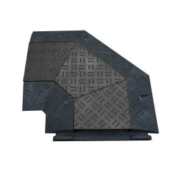 Kabelový most rohový s víkem