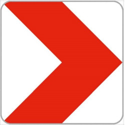 Dopravní značka Z3 - Vodící tabule