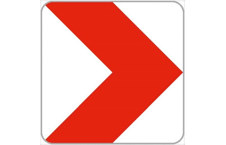 Dopravní značka Z3 - Vodící tabule