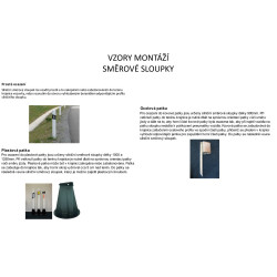 Směrový sloupek Z11e modrý