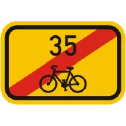 Cyklo značka IS21d - Směrová tabulka pro cyklisty