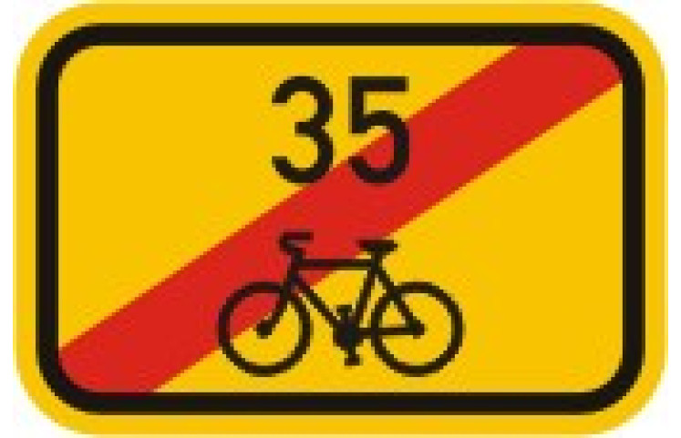 Cyklo značka IS21d - Směrová tabulka pro cyklisty Cyklo značka IS21d - Směrová tabulka pro cyklisty