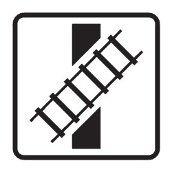 Dopravní značka E10 - Tvar křížení pozemní komunikace s dráhou