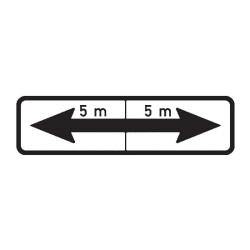 Dopravní značka E8e - Úsek platnosti