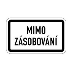 Dopravní značka E13 - Text - Obdélník 500x300mm