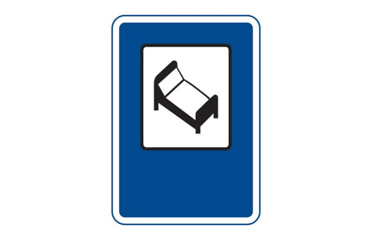 Dopravní značka IJ10 - Hotel nebo motel