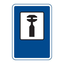 Dopravní značka IJ8 - Opravna