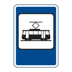 Dopravní značka IJ4d - Zastávka tramvaje