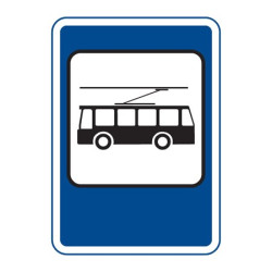 Dopravní značka IJ4e - Zastávka trolejbusu