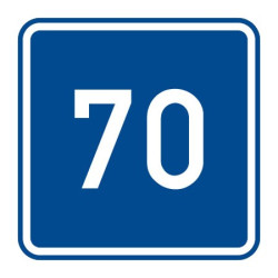 Dopravní značka - Doporučená rychlost