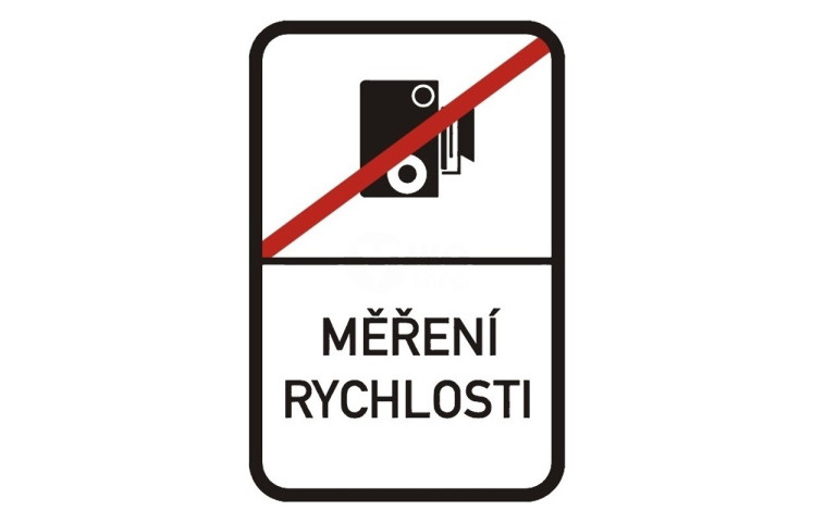 Dopravní značka IP31b - Konec měření rychlosti