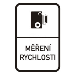 Dopravní značka IP31a - Měření rychlosti