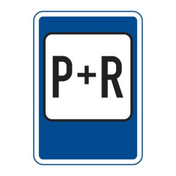 Dopravní značka IP13d - Parkoviště P+R