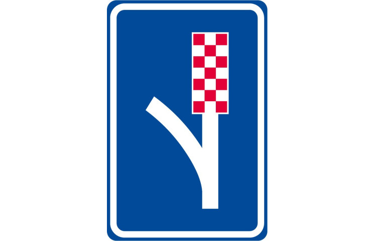Dopravní značka IP24 - Únikový pruh Dopravní značka IP24 - Únikový pruh