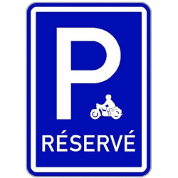 Dopravní značka - Vyhrazené parkoviště pro motocykly