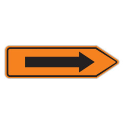 Dopravní značka IS11c - Směrová tabule pro vyznačení objížďky