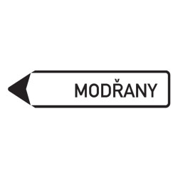 Dopravní značka IS4c - Směrová tabule