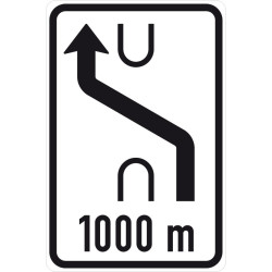 Dopravní značka IS10a - Návěst změny směru jízdy