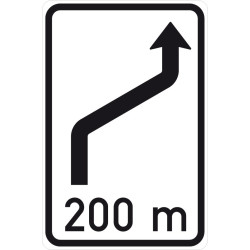 Dopravní značka IS10b - Návěst změny směru jízdy