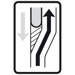 Dopravní značka IS10c - Návěst změny směru jízdy