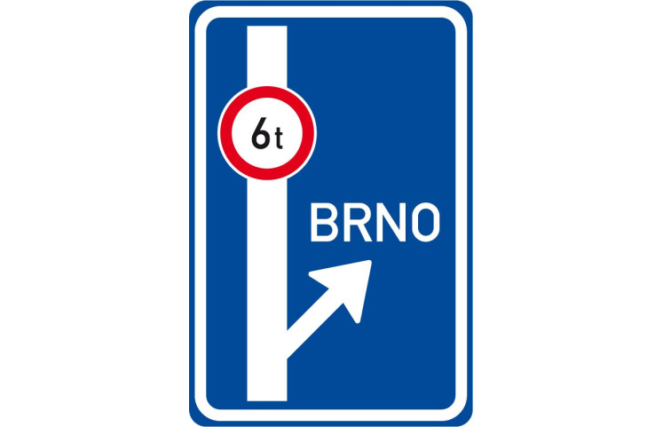 Dopravní značka IS9c - Návěst před křižovatkou