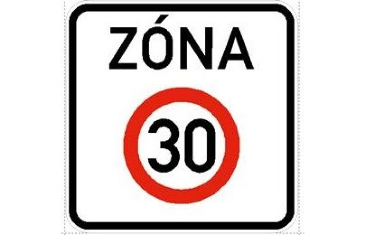 Dopravní značka IZ8a - Zóna s dopravním omezením