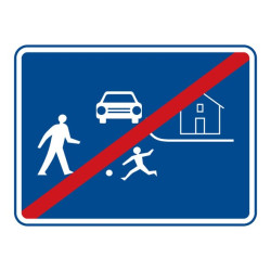 Dopravní značka IZ5b - Konec obytné zóny