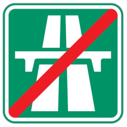 Dopravní značka IZ1b - Konec dálnice