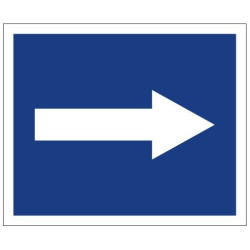 Plavební znak D3 - Doporučuje se plout ve směru šipky