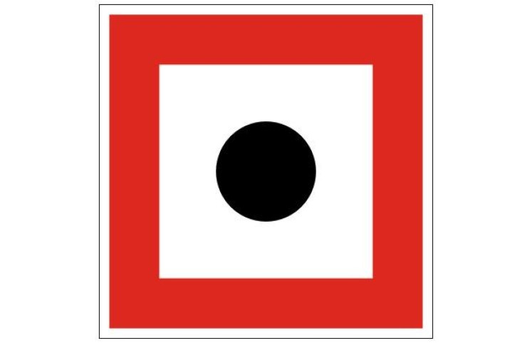 Plavební znak B7 - Příkaz dát zvukový signál Plavební znak B7 - Příkaz dát zvukový signál