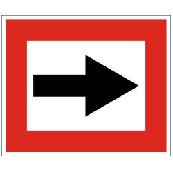 Plavební znak B1 - Příkaz plout ve směru stanoveném šipkou