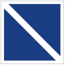 Plavební znak E11 - Konec zákazu nebo příkazu