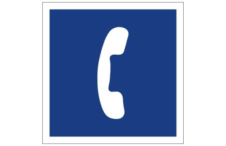 Plavební znak E14 - Telefonní stanice