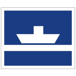 Plavební znak E4a - Převozní lodě, které neplují volně