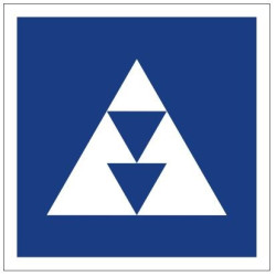 Plavební znak E5.6 - Místo vyhrazené pro stání plavidel určených k plavbě tlačením