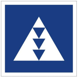 Plavební znak E5.7 - Místo vyhrazené pro stání plavidel určených k plavbě tlačením