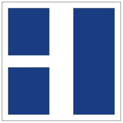 Plavební znak E9c - Plavidlo pluje po hlavní vodní cestě. Má přednost před plavidly na vedlejší vodní cestě