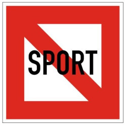 Plavební znak A13 - Zákaz plavby všech sportovních a rekreačních plavidel