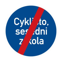 Dopravní značka C14b - Konec jiného příkazu - Standardní kruh 700mm