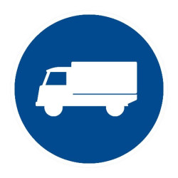 Dopravní značka C12a - Přikázaný jízdní pruh - Standardní kruh 700mm