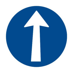 Dopravní značka C2a - Přikázaný směr jízdy přímo