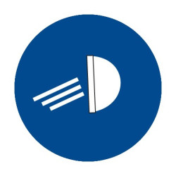 Dopravní značka C13a - Rozsviť světla - Standardní kruh 700mm