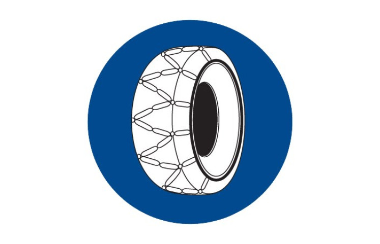 Dopravní značka C5a - Sněhové řetězy Dopravní značka C5a - Sněhové řetězy