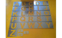 Kovové šablony písmen, 200mm Kovové šablony písmen, 200mm