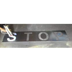 Kovové šablony písmen, 200mm