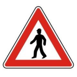 Dopravní značka A12a - Chodec