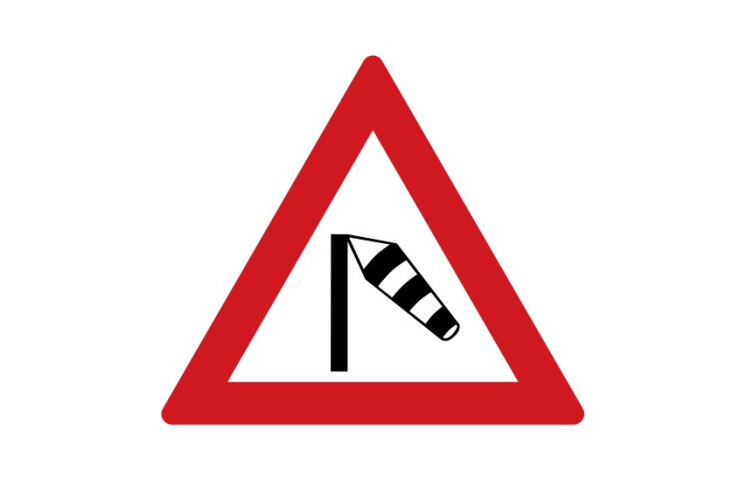 Dopravní značka A16 - Boční vítr