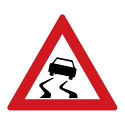 Dopravní značka - Nebezpečí smyku