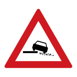 Dopravní značka A28 - Nebezpečná krajnice
