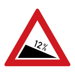 Dopravní značka A5a - Nebezpečné klesání